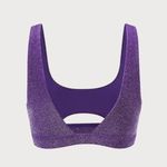 BERLOOK Purple Lurex Cut Out Bikini SET 44 Size XS Photo 7