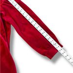 Vanity Fair Red Vtg. Womens Robe House Coat Velour Zip Up Embroidered Medium Photo 5