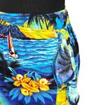 VTG SANANA'S Maxi skirt Size Medium Tropical Print Resort wear Y2K Swim Coverup Blue Photo 3