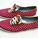 Keds Red And White Polka Dot Minnie Mouse Inspired Canvas Shoes, Size 6.5 Photo 2