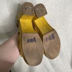 Bed Stu Alba Wood Platform Sandal Leather Yellow Lemon Dip Dye 9 Photo 8