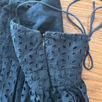 Gap  Eyelet Cotton Spaghetti Strap Square Neck Above Knee Dress Size 10 Lined Photo 6