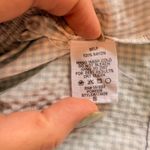 Storia Smocked Blue Gingham Peplum Top with Puff Sleeves & Square Collar size S Photo 7