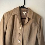 J.Jill  Petite Stripe Blazer Jacket 4P Button Preppy Career Academia Equestrian Photo 1