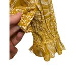 M.A.B.E. Apparel Athena Boho Blouse Top Sz. M Yellow Size M Photo 6