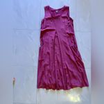 J. Jill Maroon 100% Silk Tank Top Dress with‎ Pockets Scoop Neck Size L Red Size L Photo 10