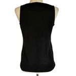 Loft  Sequin Sleeveless Blouse Black Size XS Petite Business Casual Shabby Chic Photo 5
