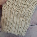 Ralph Lauren LAUREN  CREAM THICK CABLE KNIT V NECK 100% COTTON SWEATER SMALL Photo 4