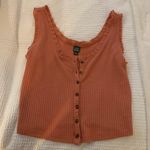 Wild Fable Button Front Ruffle Tank  Photo 0