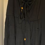 Free People  Somewhere Sunny‎ Halter Drop Waist Midi dress Black Size M Photo 10