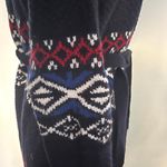 Merona Navy Blue Red White Cardigan Sweater Photo 6