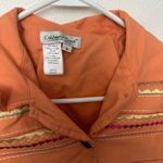 Coldwater Creek  Orange Blazer with Striking Horizontal Stripes Photo 1