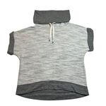 Calvin Klein Jeans Women's Turtleneck Short Sleeve Sweatshirt Size Medium Casual Gray Photo 0