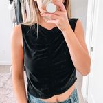 ZARA  Black Ruched Crop Top  Photo 0