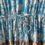 Anthropologie Daily Practice by  Tiered Ruffle Mini Dress floral Flowy v-neck EUC Photo 6