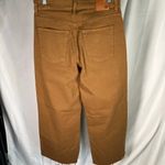 AG Adriano Goldschmied Saige Wide Leg Crop Women 28 High Rise Fit Denim Caramel Tan Photo 5