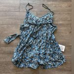 Topshop Blue and White Floral Jumpsuit Photo 7