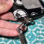 Skulls wristlet wallet zip close 3 pouch card holders 13 pro max fits halloween Black Photo 3
