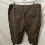 st. john's bay St John’s Bay: Brown Khaki Crop Mid-Rise Pants- 18 Photo 8