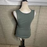 Isabel Maternity Green Ribbed Knit V Photo 1