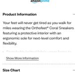 Ortho feet women’s White Athletic Shoes. Ntn Size 7.5 Photo 6