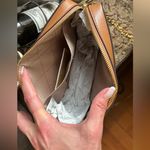 Michael Kors Authentic  leather/canvas airplane prints Crossbody Bag Photo 9