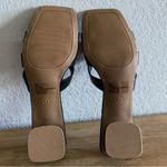 SM New York NEW Black Square Toe Block Heel Heeled Sandals Size 8 2” Heel Photo 5