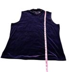 Impressions  purple velveteen tank Photo 2