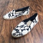 Cole Haan • Palermo lace espadrilles flats slip on loafers black leather cream Photo 1