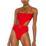 Camila Coelho Swimsuit Womens XS Red Paulista One Piece Cutout Monokini Swimwear Photo 0