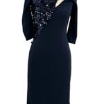 Cushnie et Ochs Larissa Sequin Pencil Dress Navy Blue Size XYZ *Damaged Photo 0