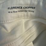DL1961 Florence Instasculpt Skinny Crpd Star Embellish Jeans Mid Rise White 28 Photo 1