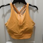 Lululemon  Energy™ High-Neck Longline Bra *Zip mango dream orange Size 14 Photo 2