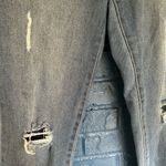 Kendall + Kylie Blue Straight Leg Jeans with Distressed Details Photo 10