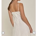 Francesca’s Roxanne Ric Rac Eyelet Mini White Dress Medium NWT Photo 2