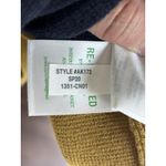 J.Crew Juliette Collarless Sweater XS Rugby Striped Navy Yellow Wool Blend Photo 10