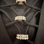 Vintage Jonathan Tait Black Mini Sleeveless Cocktail Party Dress High Neck Criss Size 6 Photo 7