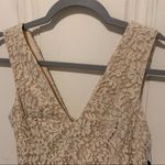 Kensie  Cream Ivory V Neck Lace Fit & Flare Wedding Guest Party Formal Dress 0 Photo 1