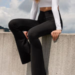 Aerie  Crossover High-Waisted Flare Leggings size medium  Photo 0