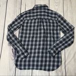 Madewell Flannel Slim Ex-Boyfriend Shirt Green Coltrane Plaid E6002 Size Small Photo 6