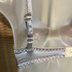 Victoria's Secret Victoria’s Secret Gold Label 1980s/1990s Gold Satin Lace Underwire Brand 34B Photo 7