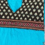 Women’s FFU Indian Kurti short sleeve Large Blue Photo 5