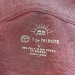T by Talbots UPF 50 PIQUE‎ POLO SHIRT Large Red Photo 5