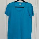 PINK - Victoria's Secret PINK Victoria’s Secret Blue Boyfriend Tee Small Photo 3