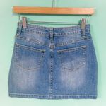 Highline Collective Denim Floral Embroidered Mini Skirt Photo 2