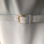 DKNY  Women's Blue Crew-Neck Crepe Pleated-Shoulder Sleeveless Dress Size 10 Photo 6