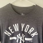 Fanatics New York Yankees MLB  Long Sleeves Grey T Shirt Baseball Sports Athletic Photo 1