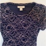 Motherhood Maternity Dress Sz Medium Sparkly Party Dress Blue Silver Photo 2