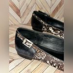Rachel Zoe  Size 7.5 Animal Print Calf Hair LINDSEY Skimmer Ballet Flats Leather Photo 2