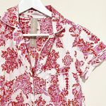 Plum Pretty Sugar Sleep Shirt Womens Size S Short Sleeve Collared PJ‎ Multicolor Photo 2